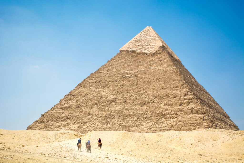 marble stone pyramids