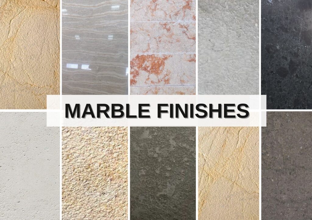 different marble finishes (marble specifications)
