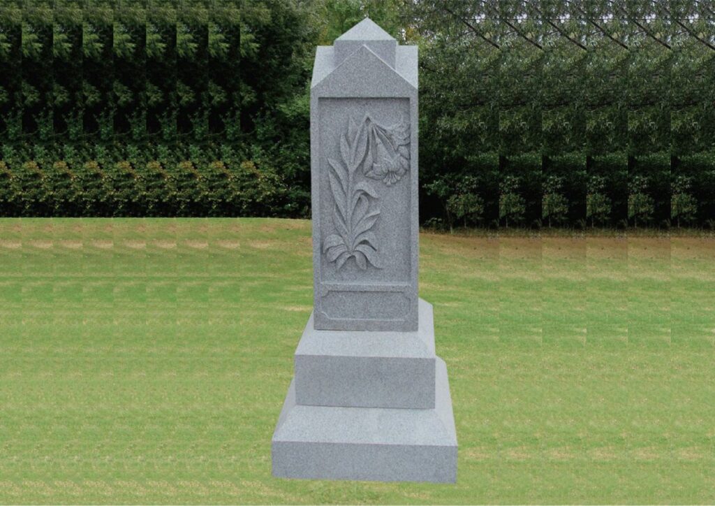 obelisk granite tombstone