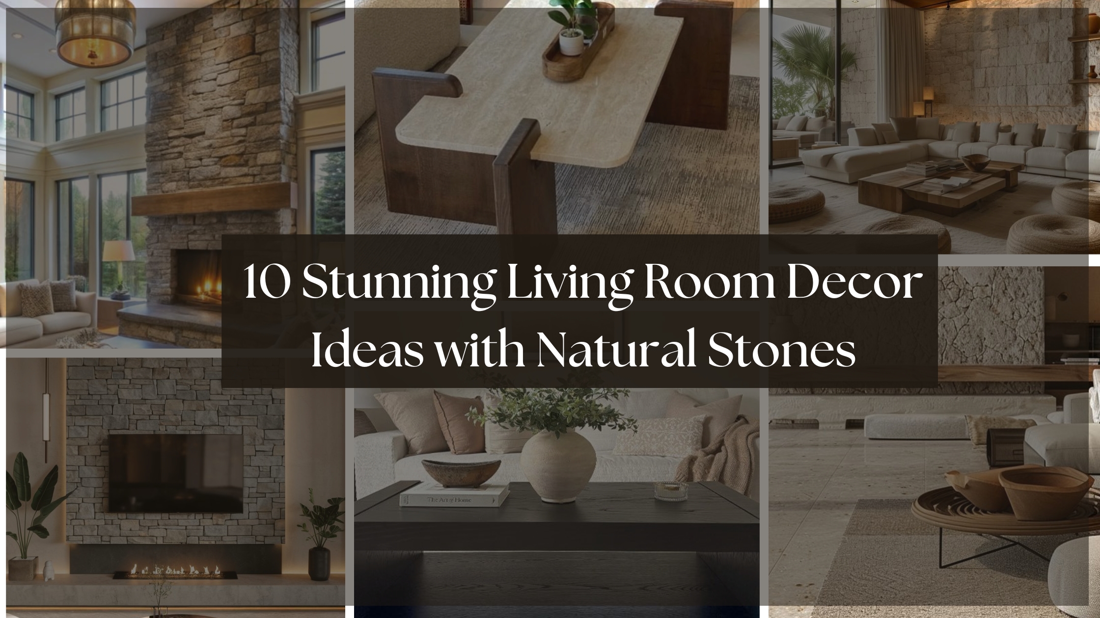 10 Stunning Living Room Decor Ideas with Natural Stones - Shawkat Stone