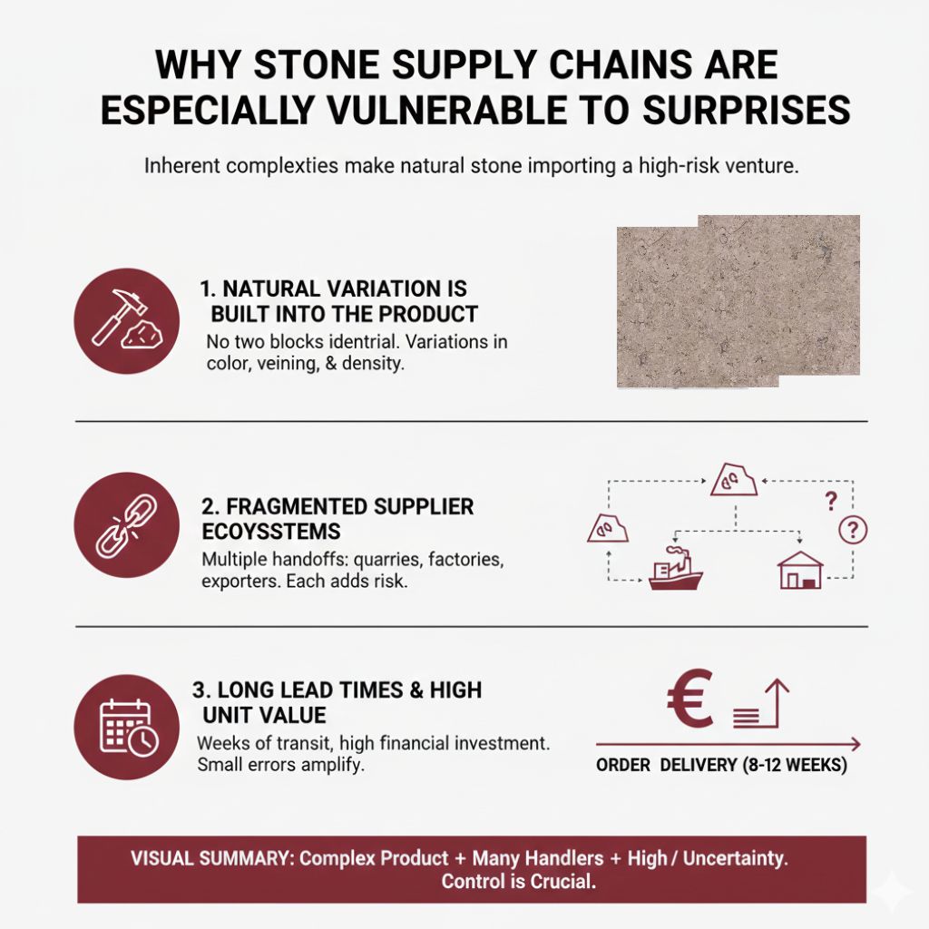 Why Stone Supply Chains Are Especially Vulnerable to Surprises