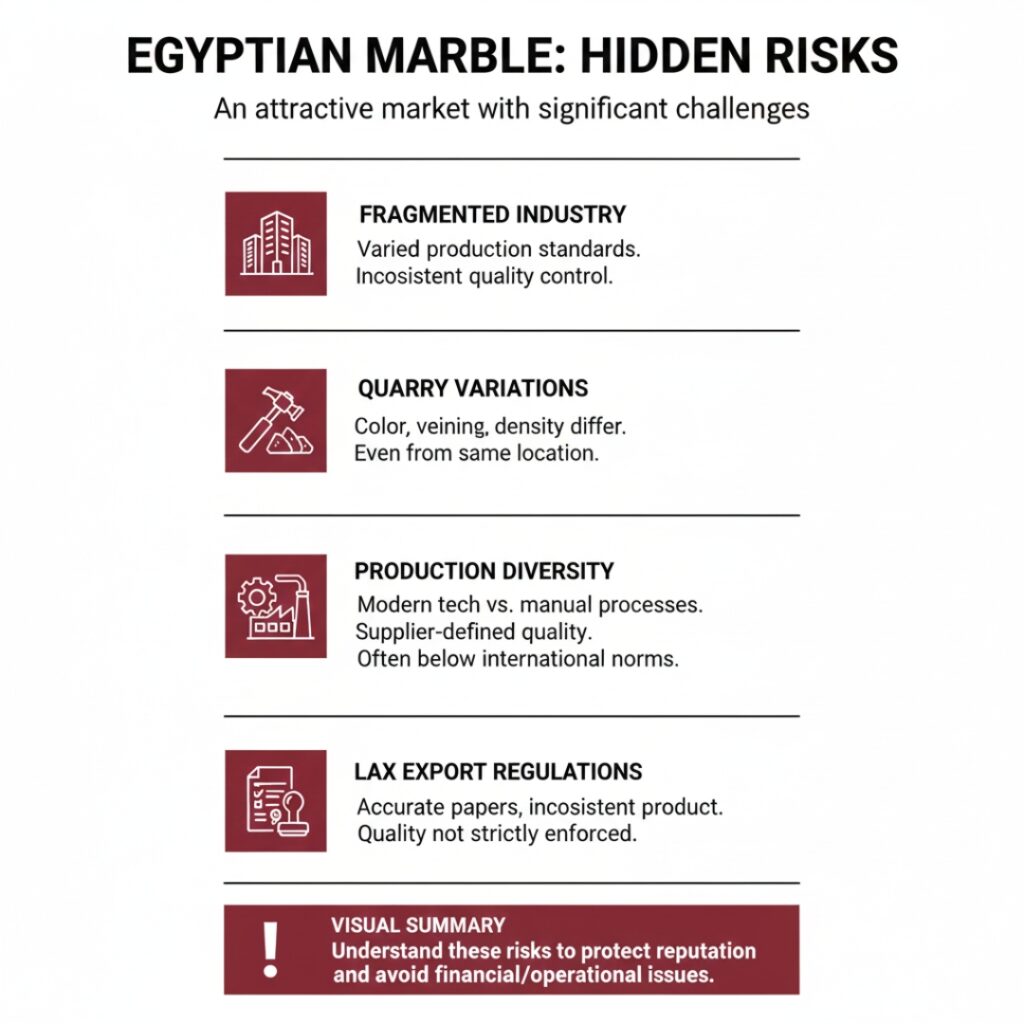 Why Working with a Marble Supplier in Egypt Is a Dual Opportunity and Risk
