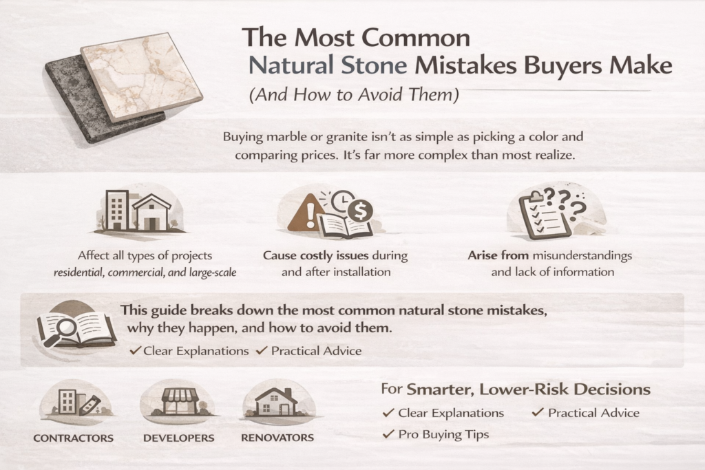 Natural Stone Mistakes buyers make 