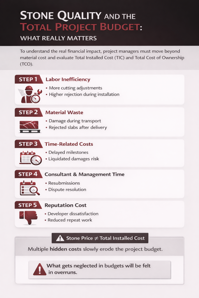 Stone Quality and the Total Project Budget What Really Matters