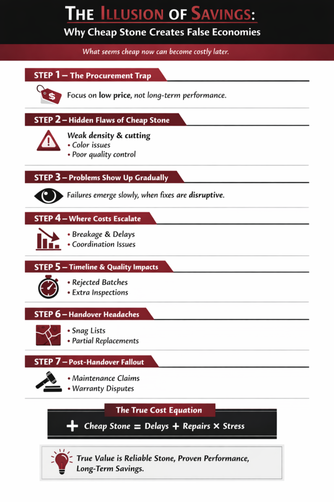 The Illusion of Savings Why Cheap Stone Creates False Economies