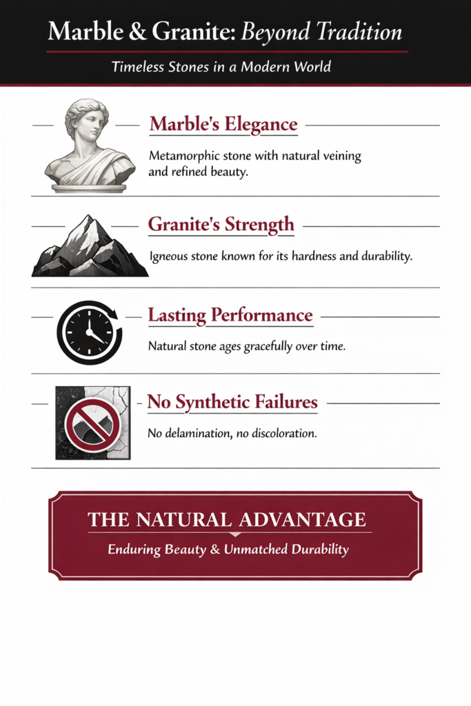 Marble and Granite More Than Traditional Building Materials