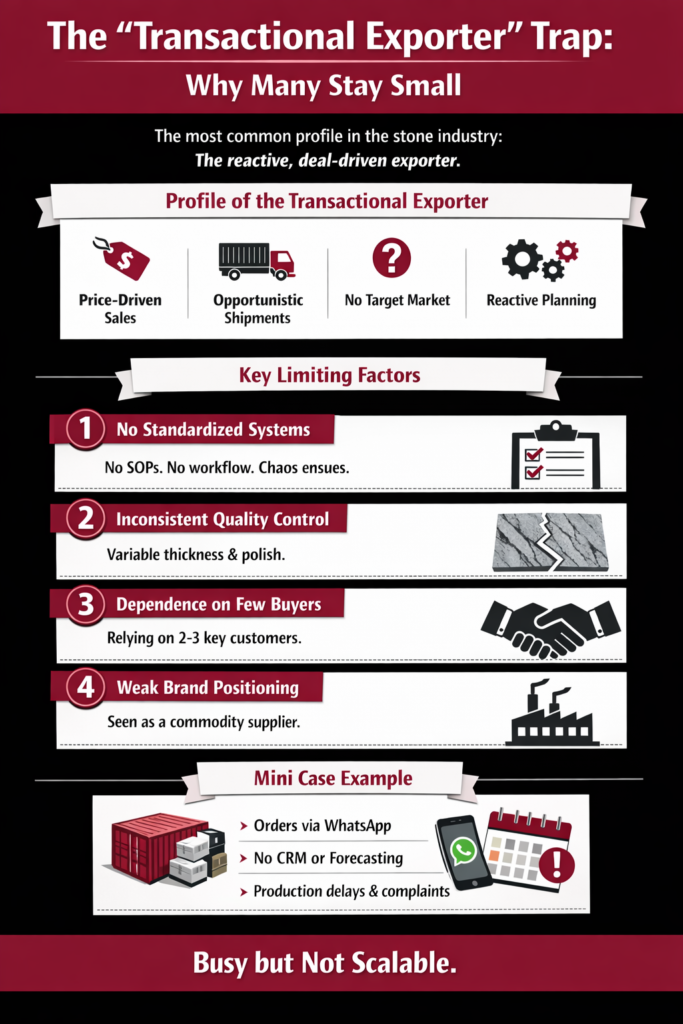 The Transactional Exporter Model