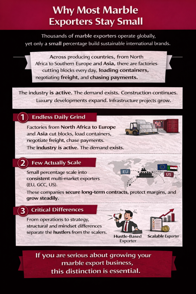 Why Some Marble Exporters in Egypt Stay Small And Others Scale Internationally