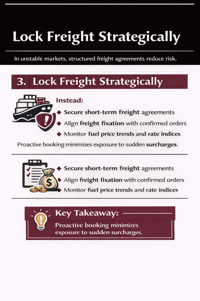 Lock Freight Strategically