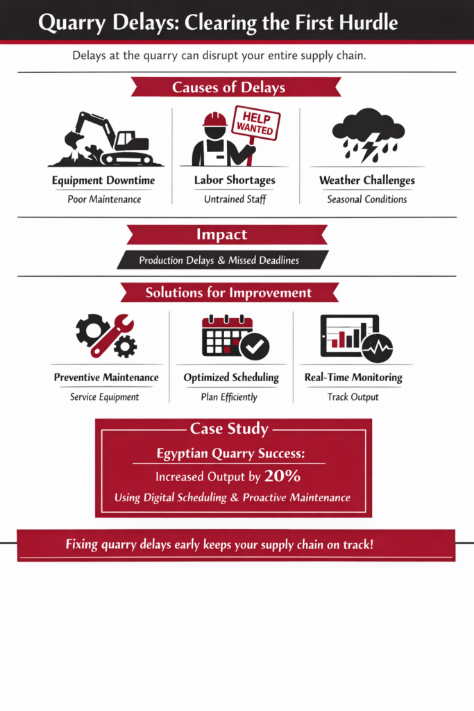 Marble and Granite Shipments Delayed by Quarry Extraction