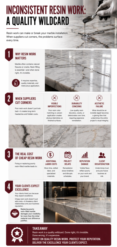 Inconsistent Resin Work A Quality Wildcard