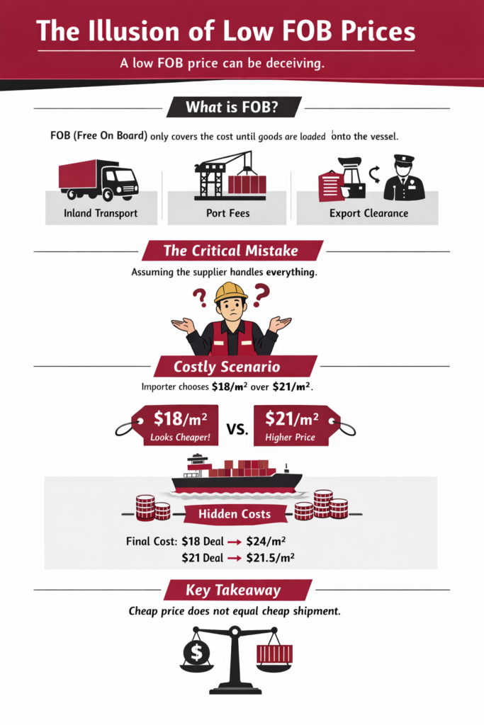 The Illusion of Low FOB Prices